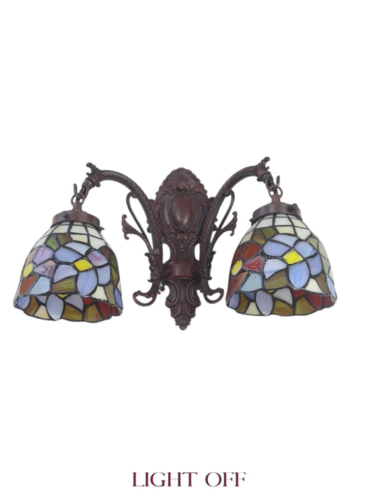 Double Light Flower Tiffany Wall up lights wall light