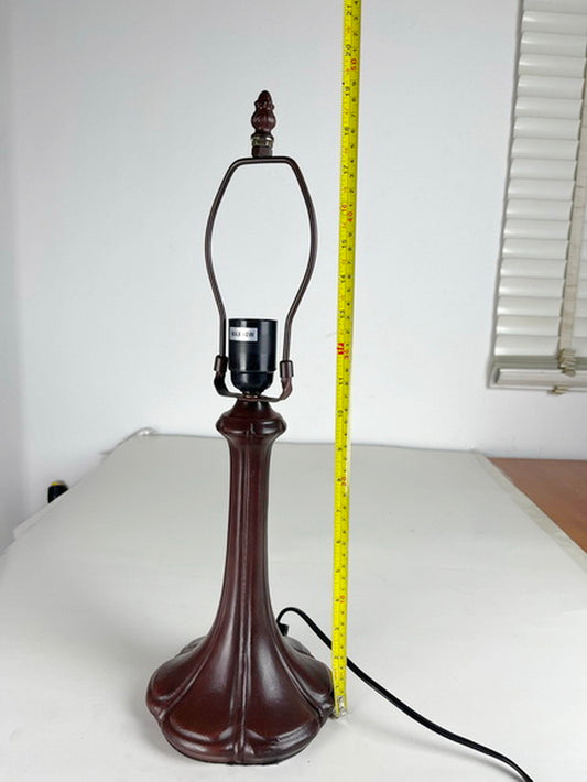 1 Lights Metal Vintage Lamp Base for 10" -12"Tiffany Lamp Shade