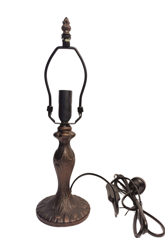 Vintage 1 Lights Metal Vintage Lamp Base for 8" Wide Tiffany Mini Table Lamp