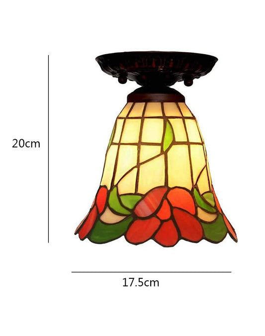 Small Floral Tiffany Style downlight Ceiling Lights