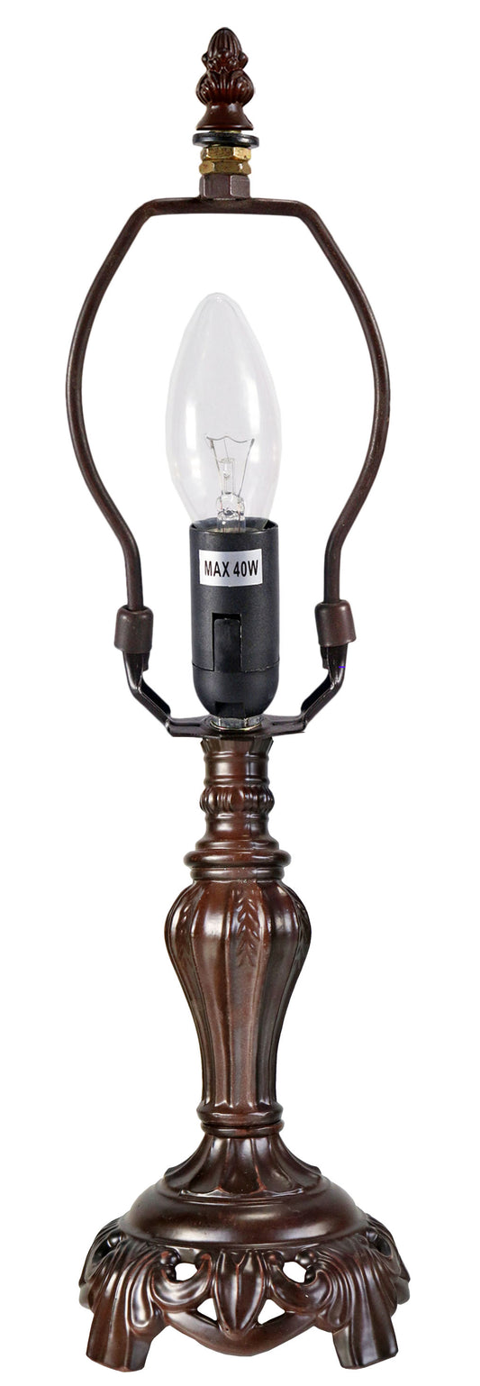 Metal Vintage Lamp Base for 8" Wide Tiffany Mini Table Lamp