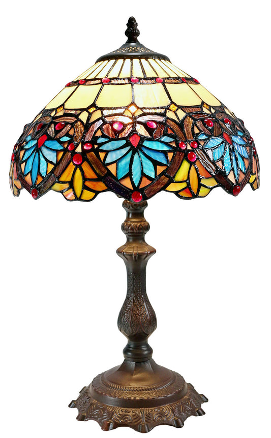 Elegant 12" Boheme Style Tiffany Bedside Lamp