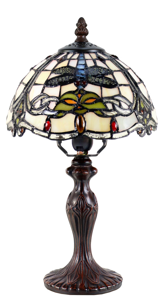 Classical 8" Dragonfly Style Tiffany Mini Table Lamp