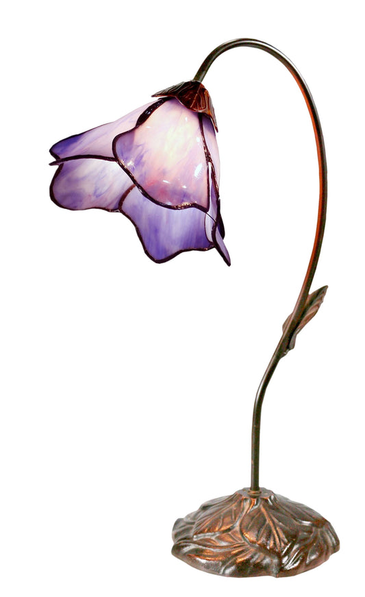 Amazing Flower Water Lily Style Tiffany Table Lamp* Blue-Purple