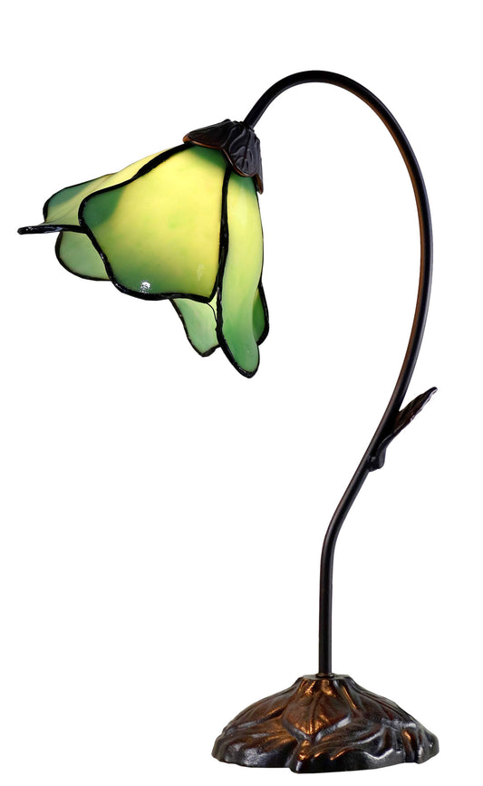 Amazing Flower Lime Green Water Lily Style Tiffany Table Lamp