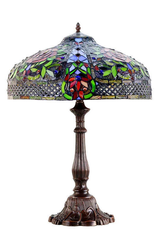 Timeless Collection@ Huge 18 inches Rose Style Tiffany Table Lamp
