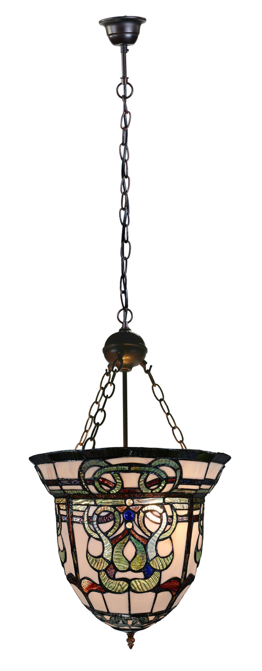 Gorgeous Antique Style iris flower Tiffany Up-lighter Pendant Lights