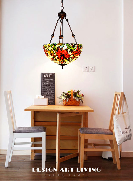Large 16" Flower style Tiffany Uplihgter Pendant Lights