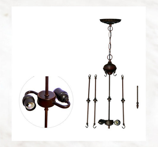 Large 16" Tulip style Tiffany Uplihgter Pendant Lights