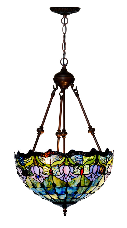 Large 16" Tulip style Tiffany Uplihgter Pendant Lights