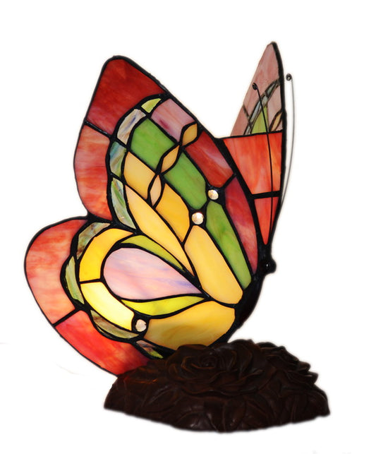 Butterfly Tiffany Leadlight Stained Glass Art Deco Table Lamp