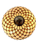 16 “ Large Modern Classic Tiffany Bead Semi Flush Ceiling Light