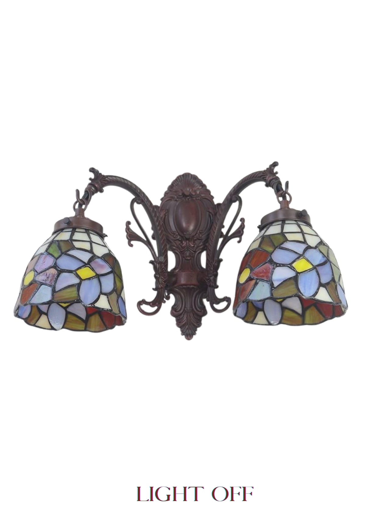 Double Light Flower Tiffany Wall up lights wall light
