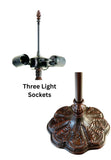 Joanne Tiffany 20" Dragonfly & Lotus Stained Glass Tiffany Floor Lamp