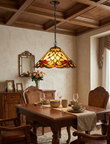 16" Flower Desert Rose Style Tiffany  Pendant Light