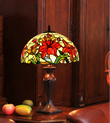 Large 16" Blooming lily Style Tiffany Table Lamp