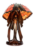 Joanne Tiffany Signature Collection Flying Lady Table Lamp With Bronze Base