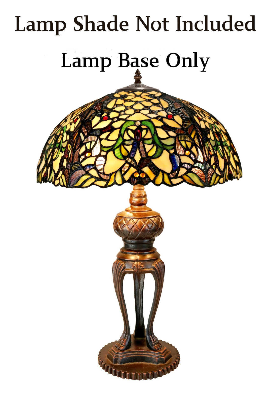 Heavy Metal Lamp Base  for 16"-18" Tiffany Table Lamp