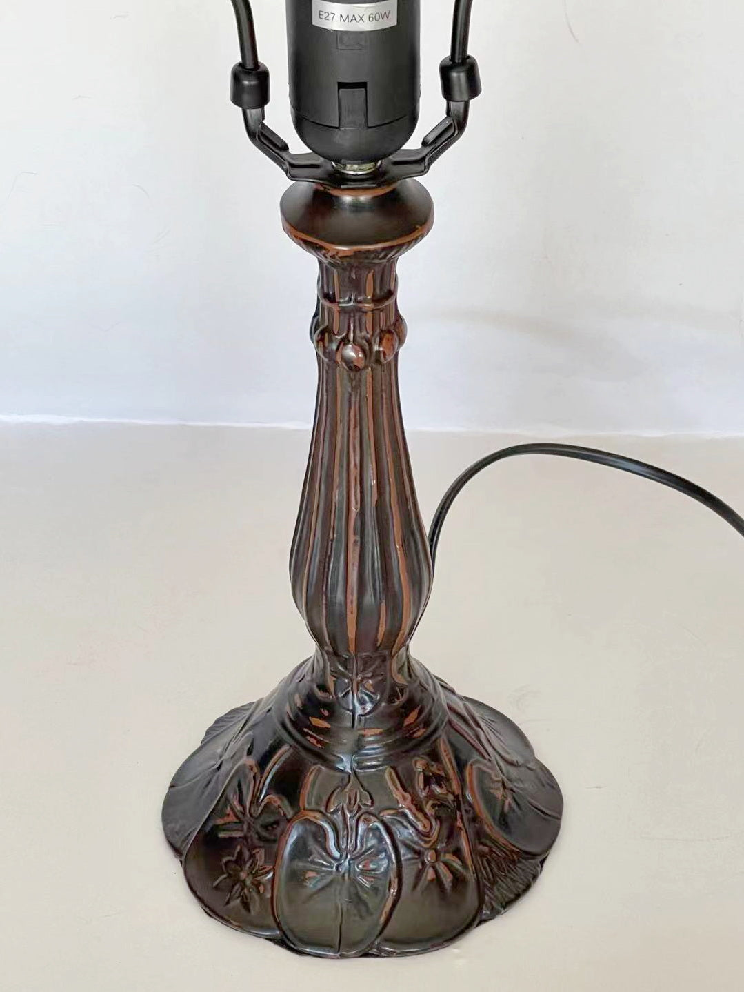 1 Lights  Metal Vintage Lamp Base  for 12"Tiffany Table Lamp