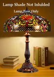 Vintage Metal Table Lamp Base – Dual Bulb (2x E27) Fitting for 16″–18″ Tiffany Lampshade