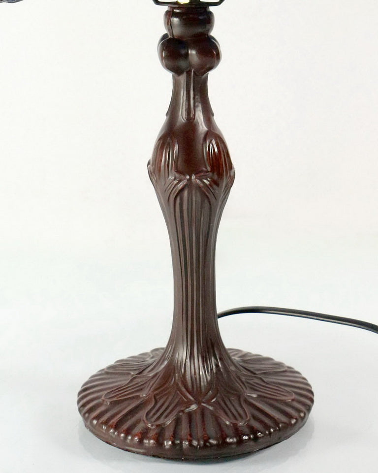Vintage Style 1-Light Metal Lamp Base for 12" Tiffany Table Lamp – Antique Bronze