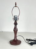Vintage Style 1-Light Metal Lamp Base for 12" Tiffany Table Lamp – Antique Bronze
