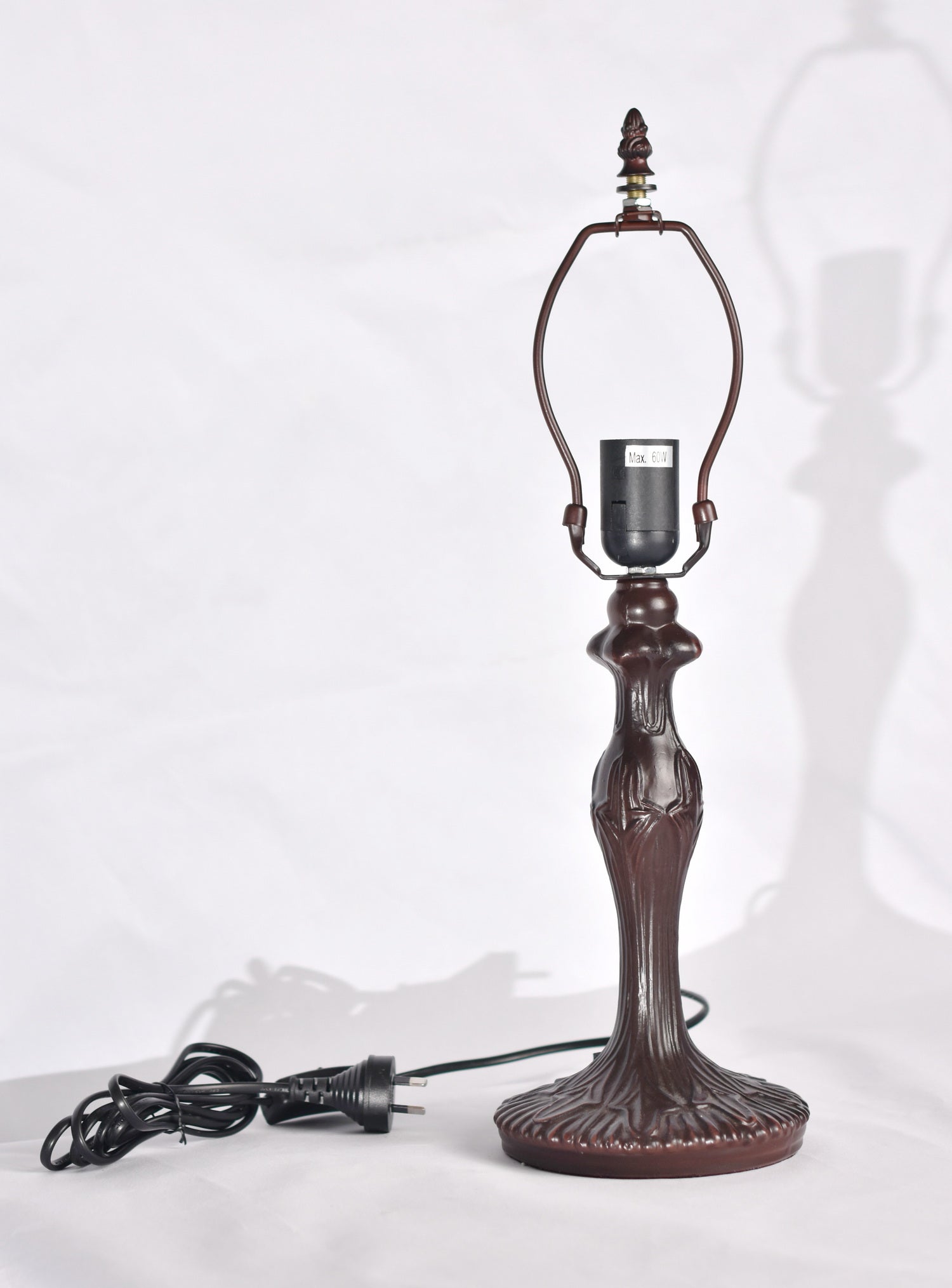 Vintage Style 1-Light Metal Lamp Base for 12" Tiffany Table Lamp – Antique Bronze