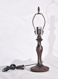 Vintage Style 1-Light Metal Lamp Base for 12" Tiffany Table Lamp – Antique Bronze