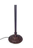 Ornate Antique Bronze Dual-Light Tiffany Floor Lamp Base for 16-20 inches lamp shade