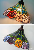 Classical Rose Tiffany Bridge Floor Lamp