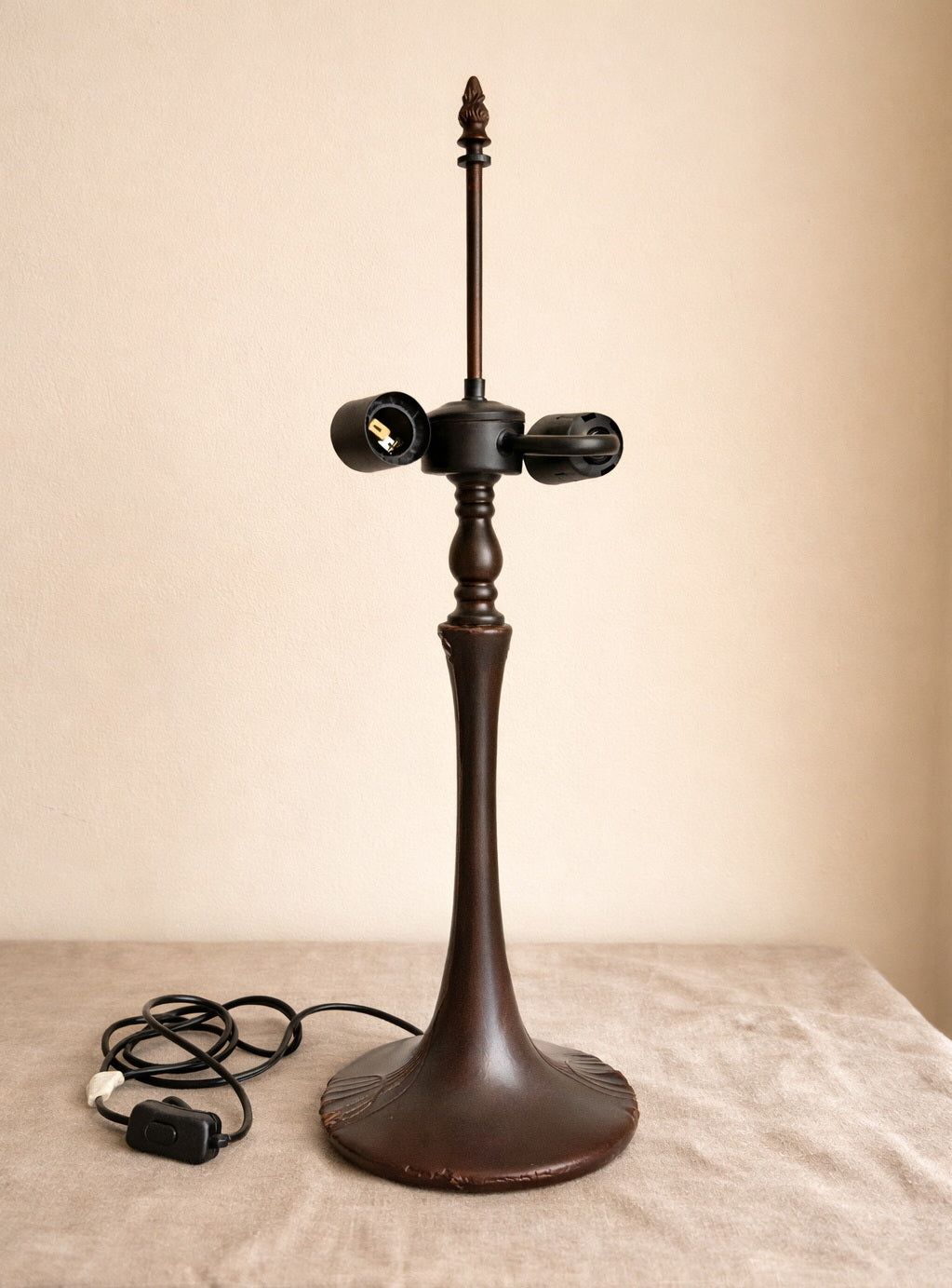 Classic Antique Bronze Table Lamp Base – Designed for 16" Tiffany Shades
