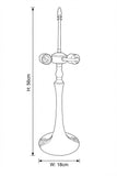 Classic Antique Bronze Table Lamp Base – Designed for 16" Tiffany Shades