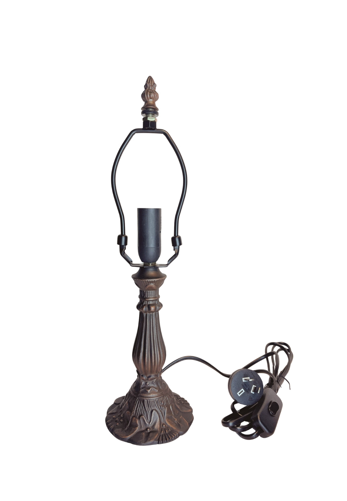 Metal Vintage Lamp Base  for 8" Wide Tiffany Mini Table Lamp