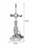 Premium Vintage Bronze Table Lamp Base – Dual E14 Sockets (For 10"–12" Tiffany Shades)