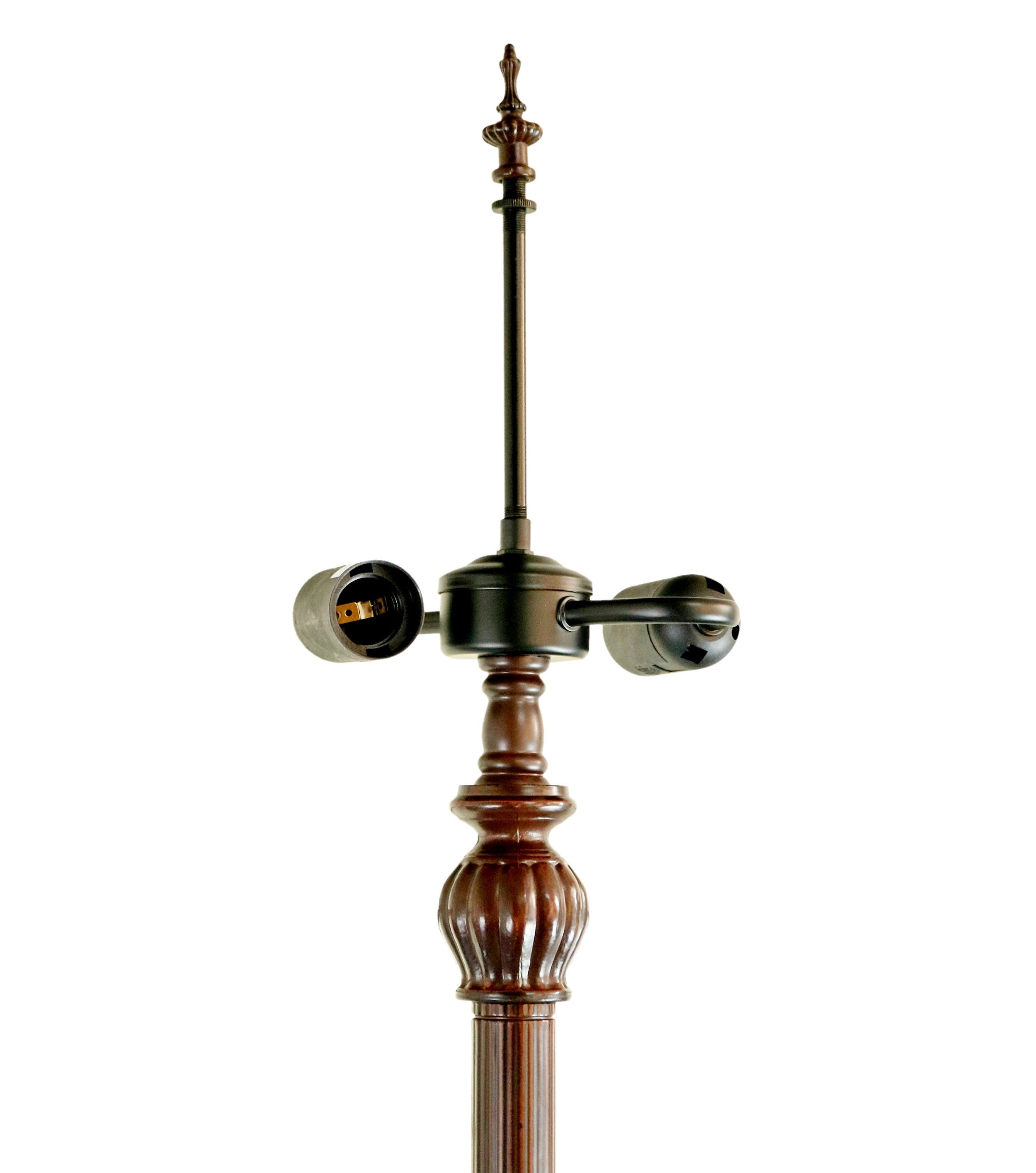 Antique Style Premium 3-Light Floor Lamp Base for 18"–22" Large Tiffany Shades