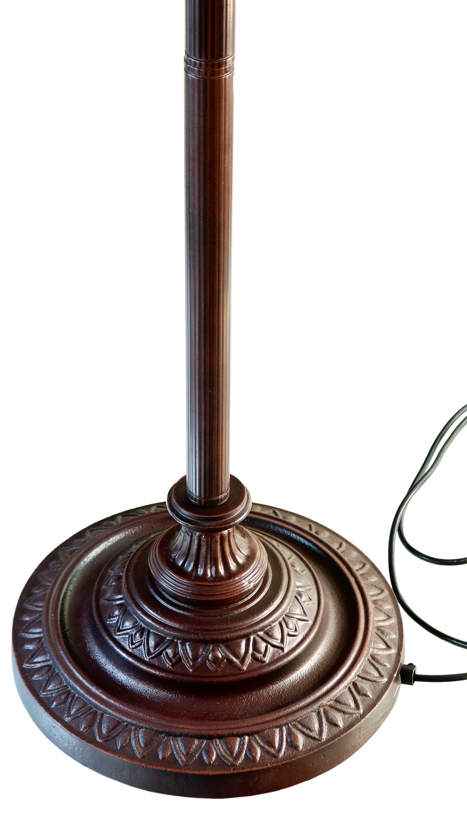 Large 20" Blue Daisy Floral Tiffany Floor Lamp