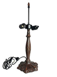 Heritage Zinc Alloy Tiffany Lamp Base – Antique Bronze Finish – Dual E27 Socket – Fits 16" Shade