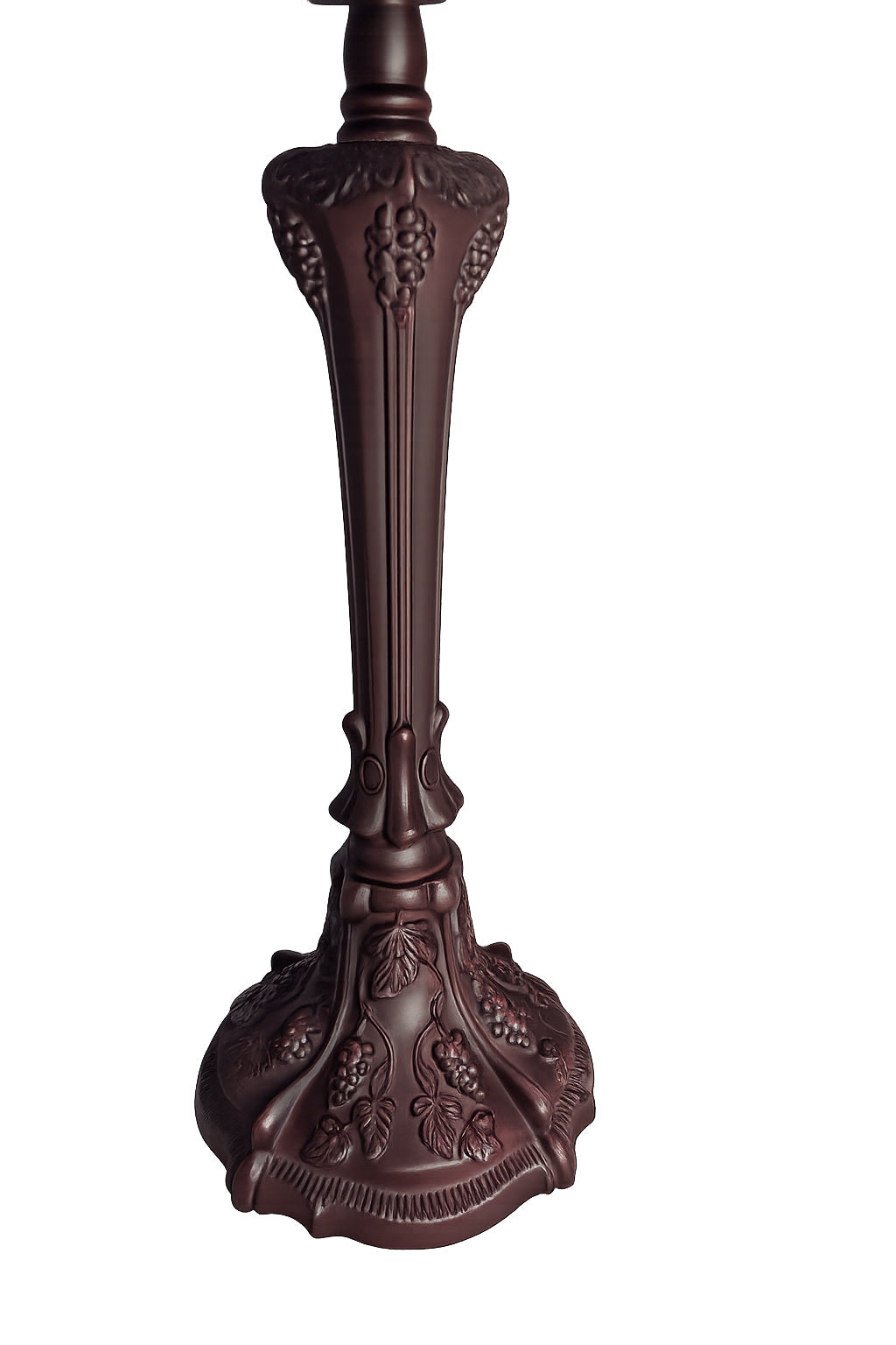 Vintage Grapevine and Leaf Motifs Lamp Base for 16" Tiffany Lamp Shade – Dual E27 Sockets