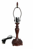 Classic Vintage Carved Lamp Base for 12" Shade