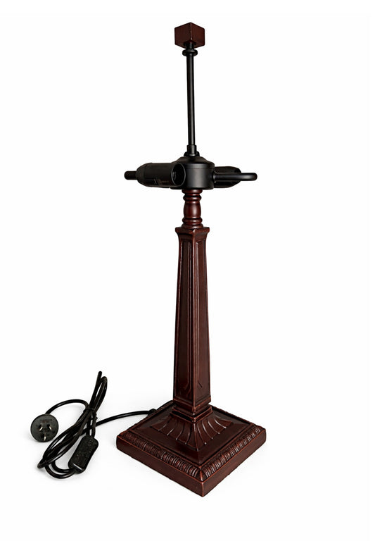 Arts & Crafts Mission Style Table Lamp Base – Perfect for Square Tiffany Shades