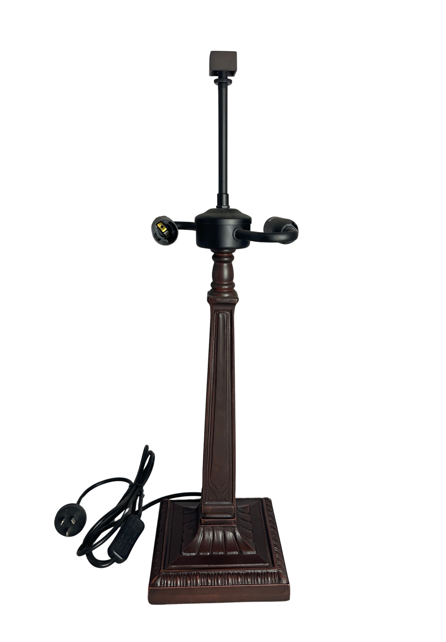 Arts & Crafts Mission Style Table Lamp Base – Perfect for Square Tiffany Shades