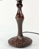 12" Blue Victorian Style Tiffany Bedside Lamp