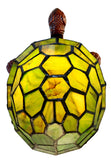 Green Turtle Tiffany Leadlight Art Deco Stained Glass Accent Lamp