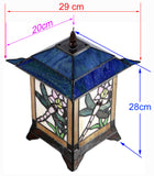 Dragonfly Style Tiffany Stained Glass Night Lamp