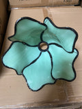 Double Lamp shade Flower  Water Lily Style Tiffany Table Lamp*Green