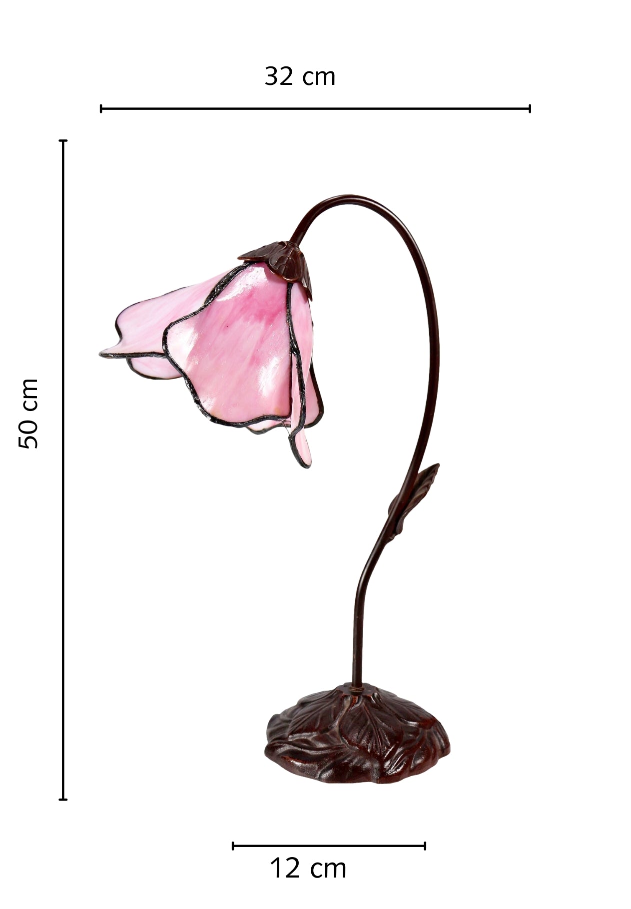 Elegant Flower Pink Water Lily Style Tiffany Table Lamp