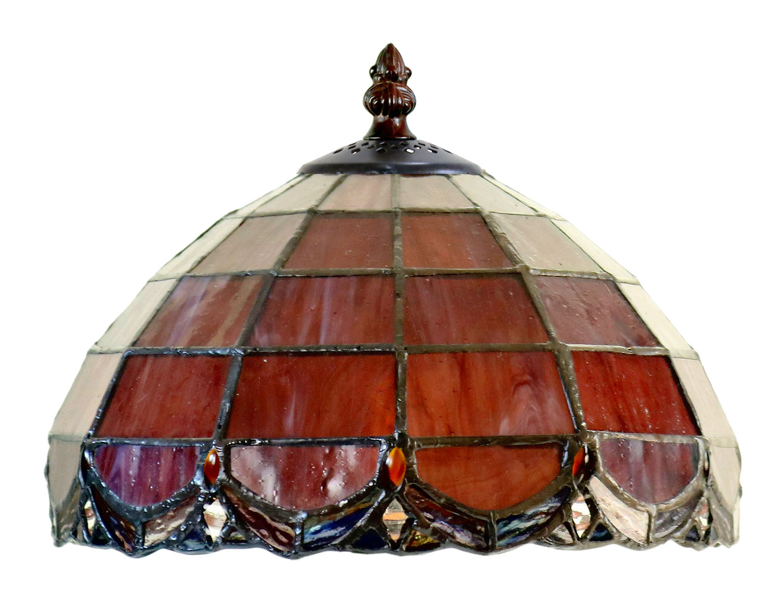 Classical 8"  Amber Tiffany Table Lamp