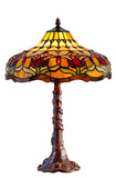 14" Colonial Tulip Style Tiffany Table Lamp