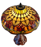 14" Colonial Tulip Style Tiffany Table Lamp
