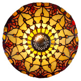 14" Colonial Tulip Style Tiffany Table Lamp